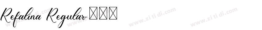 Refalina Regular字体转换